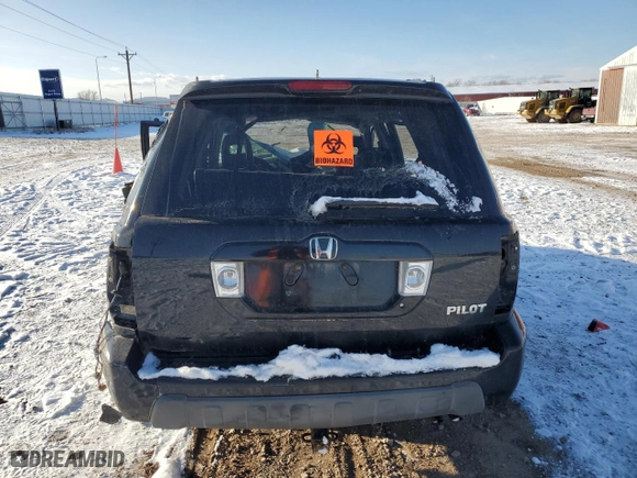 2003 Honda Pilot EX with VIN 2HKYF18663H522901, listed as a Copart auction lot 51012405 with 0 mi miles and Clean Title. Bid and sale history available at carsss.com. Image 6.