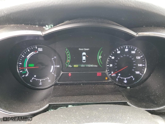 2013 Kia Optima Hybrid EX with VIN KNAGM4ADXD5049854, listed as a Copart auction lot 53319175 with 115,240 mi miles and Salvage Title. Bid and sale history available at carsss.com. Image 9.