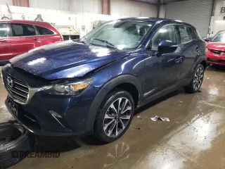 2019 Mazda CX-3 Touring with VIN JM1DKFC75K1446374, listed as a Copart auction lot 46075595 with 24,257 mi miles and Salvage Title. Bid and sale history available at carsss.com. Image 1.