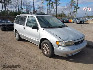 1998 Nissan Quest XE with VIN 4N2ZN1115WD807828, listed as a IAAI auction lot 41527289 with 238,646 mi miles. Bid and sale history available at carsss.com. Image 1.