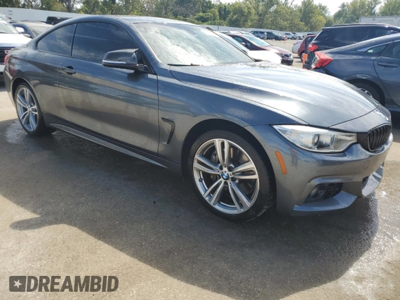2016 BMW 4 Series 435i xDrive with VIN WBA3R5C59GK373864, listed as a Copart auction lot 71182154 with 133,585 mi miles and Salvage title. Bid and sale history available at DreamBid. Image 4.