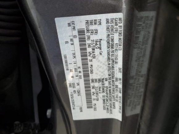 2012 Ford Focus SE с VIN 1FAHP3F24CL214653, выставлен на аукционе Copart как лот 60725035 с пробегом 138 726 миль миль и Чистый • Clean title. История ставок и продаж доступна на DreamBid. Изображение 12.
