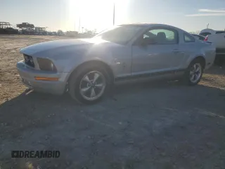 2007 Ford Mustang Deluxe with VIN 1ZVFT80N375334190, listed as a Copart auction lot 47015505 with 5,595 mi miles and Clean Title. Bid and sale history available at carsss.com. Image 1.