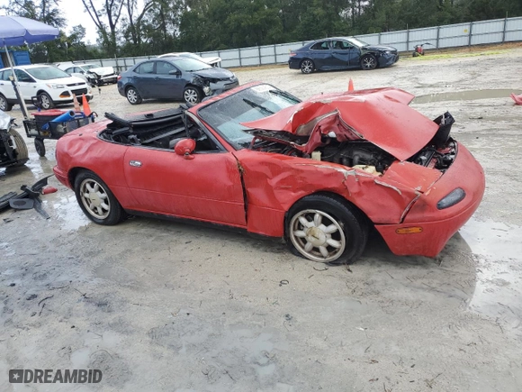 1991 Mazda MX-5 Miata Special Edition with VIN JM1NA3518M0205593, listed as a Copart auction lot 86584614 with 270,621 mi miles and Non Repairable. Bid and sale history available at carsss.com. Image 4.