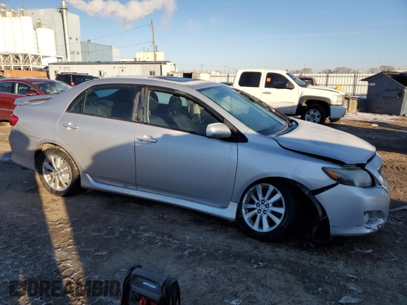 2009 Toyota Corolla with VIN 1NXBU40E79Z094251, listed as a Copart auction lot 88656045 with 0 mi miles and Salvage Title. Bid and sale history available at carsss.com. Image 4.