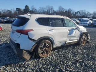 2020 Hyundai Santa Fe SEL with VIN 5NMS3CAA5LH275201, listed as a Copart auction lot 85453704 with 87,400 mi miles and Salvage Title. Bid and sale history available at carsss.com. Image 3.