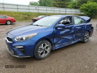 2021 Kia Forte FE с VIN 3KPF24AD4ME360771, выставлен на аукционе Copart как лот 59617855 с пробегом 19 586 миль миль и Списание • Salvage title. История ставок и продаж доступна на DreamBid. Изображение 1.
