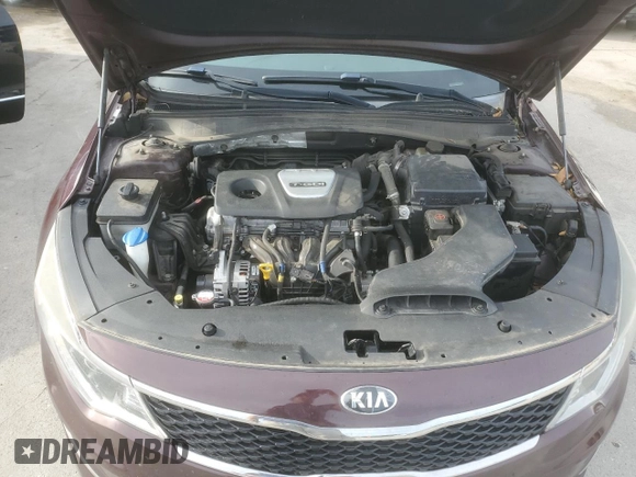 2016 Kia Optima LX Turbo with VIN 5XXGT4L13GG010757, listed as a Copart auction lot 45163025 with 104,795 mi miles and Salvage Title. Bid and sale history available at carsss.com. Image 11.