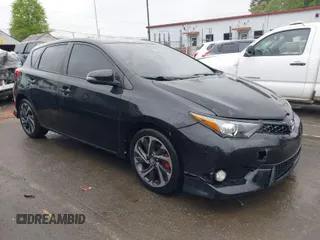 2017 Toyota Corolla iM with VIN JTNKARJE5HJ543687, listed as a IAAI auction lot 41948002 with 133,086 mi miles. Bid and sale history available at carsss.com. Image 1.
