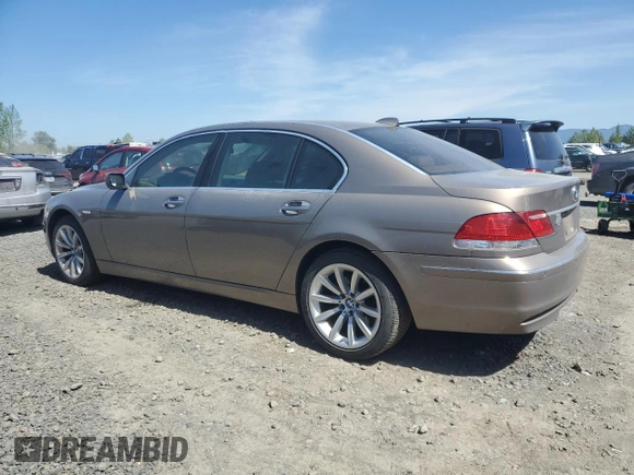 2008 BMW 7 Series 750Li with VIN WBAHN83548DT79127, listed as a Copart auction lot 53296435 with 116,915 mi miles and Clean title. Bid and sale history available at DreamBid. Image 2.