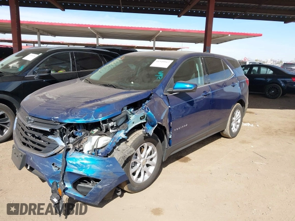 2020 Chevrolet Equinox LT with VIN 3GNAXKEV8LL227287, listed as a IAAI auction lot 41549912 with 27,855 mi miles and . Bid and sale history available at carsss.com. Image 17.