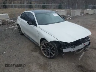 2022 BMW M3 Competition z VIN WBS33AY0XNFM29450, wystawiony jako IAAI lot #41609392 z przebiegiem 22 776 mil mil oraz . Historia ofert i sprzedaży dostępna na DreamBid. Obrazek 1.