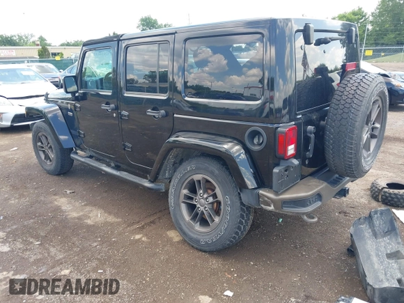 2017 Jeep Wrangler Unlimited Sahara with VIN 1C4BJWEGXHL520182, listed as a IAAI auction lot 42616692 with 88,169 mi miles and . Bid and sale history available at DreamBid. Image 3.