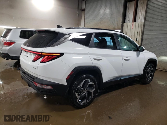 2023 Hyundai Tucson SEL with VIN 5NMJFCAE7PH291718, listed as a Copart auction lot 47203605 with 23,023 mi miles and Salvage title. Bid and sale history available at DreamBid. Image 3.