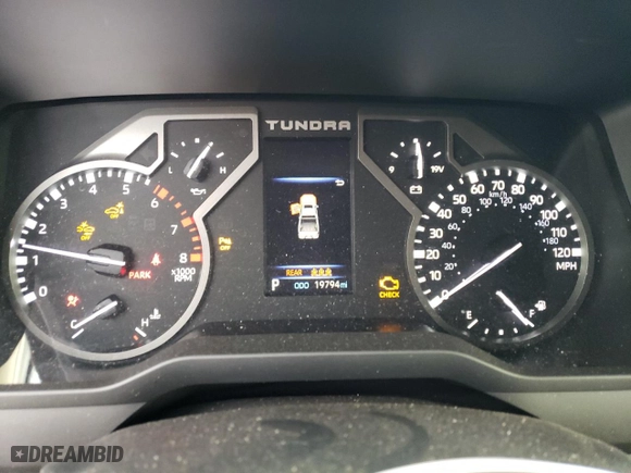 2023 Toyota Tundra 2WD Limited with VIN 5TFJA5AB6PX024416, listed as a Copart auction lot 81627244 with 19,794 mi miles and Salvage Title. Bid and sale history available at carsss.com. Image 9.