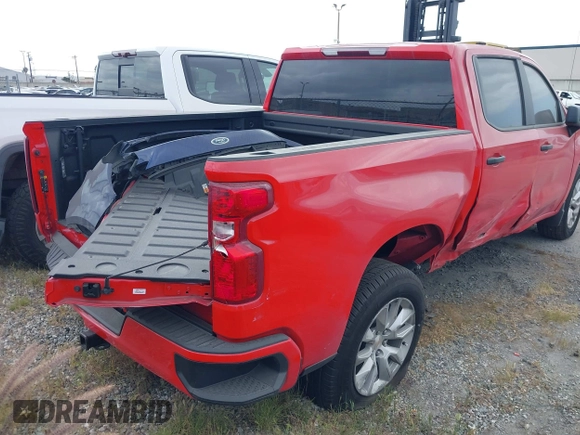 2025 Chevrolet Silverado 1500 Custom with VIN 1GCPABEK2SZ132029, listed as a IAAI auction lot 41791262 with 2,458 mi miles and . Bid and sale history available at DreamBid. Image 4.