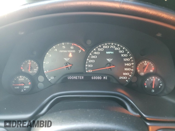 2002 Chevrolet Corvette with VIN 1G1YY22G425127253, listed as a Copart auction lot 74689014 with 68,080 mi miles and Salvage Title. Bid and sale history available at carsss.com. Image 9.