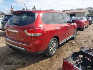 2014 Nissan Pathfinder SV with VIN 5N1AR2MM6EC703140, listed as a IAAI auction lot 42020415 with 127,620 mi miles. Bid and sale history available at carsss.com. Image 4.