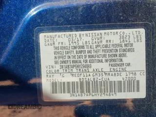 2017 Nissan Sentra SR z VIN 3N1AB7AP6HY294849, wystawiony jako IAAI lot #41717110 z przebiegiem 86 454 mil mil oraz . Historia ofert i sprzedaży dostępna na DreamBid. Obrazek 9.