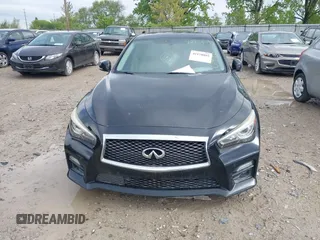 2016 Infiniti Q50 Red Sport 400 with VIN JN1FV7AR9GM450446, listed as a IAAI auction lot 42178095 with 121,981 mi miles and . Bid and sale history available at DreamBid. Image 12.