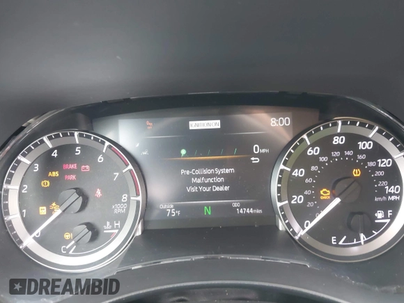 2023 Toyota Highlander L with VIN 5TDKDRBH6PS043799, listed as a IAAI auction lot 42617278 with 14,744 mi miles and . Bid and sale history available at DreamBid. Image 7.
