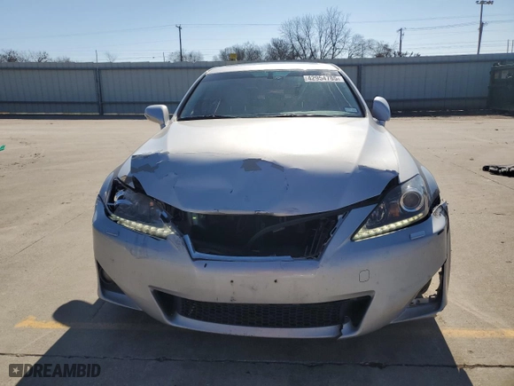 2011 Lexus IS 350 with VIN JTHBE5C20B5025313, listed as a Copart auction lot 42954785 with 228,880 mi miles and Salvage Title. Bid and sale history available at carsss.com. Image 5.