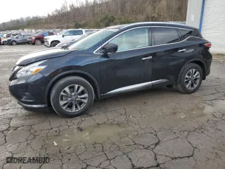 2017 Nissan Murano SL with VIN 5N1AZ2MH4HN101994, listed as a Copart auction lot 46793185 with 107,360 mi miles and Salvage Title. Bid and sale history available at carsss.com. Image 1.
