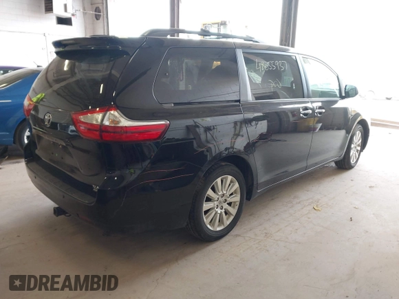 2015 Toyota Sienna Limited with VIN 5TDDK3DC9FS104493, listed as a IAAI auction lot 42055937 with 126,728 mi miles and . Bid and sale history available at DreamBid. Image 4.