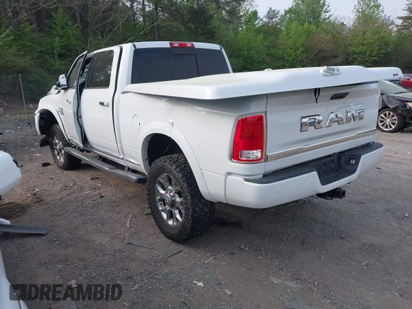 2016 Ram 2500 Laramie Longhorn with VIN 3C6UR5GL7GG172981, listed as a IAAI auction lot 41897348 with 84,094 mi miles and . Bid and sale history available at DreamBid. Image 3.