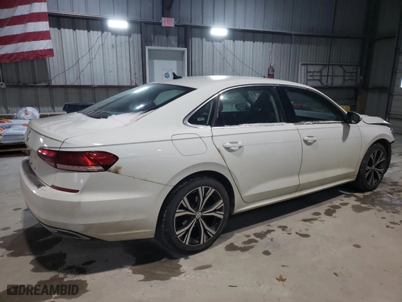 2021 Volkswagen Passat 2.0T SE with VIN 1VWSA7A37MC007746, listed as a Copart auction lot 45486515 with 122,060 mi miles and Salvage Title. Bid and sale history available at carsss.com. Image 3.
