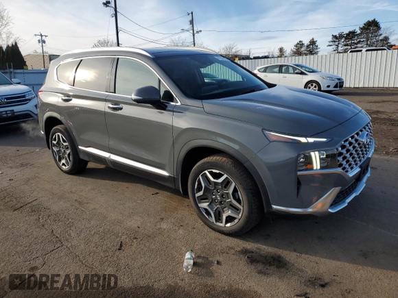 2022 Hyundai Santa Fe Limited with VIN 5NMS4DALXNH455491, listed as a Copart auction lot 47352185 with 36,467 mi miles and Salvage Title. Bid and sale history available at carsss.com. Image 4.