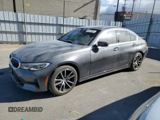 2019 BMW 3 Series 330i with VIN 3MW5R1J59K8B02799, listed as a Copart auction lot 88078385 with 38,362 mi miles and Salvage Title. Bid and sale history available at carsss.com. Image 1.