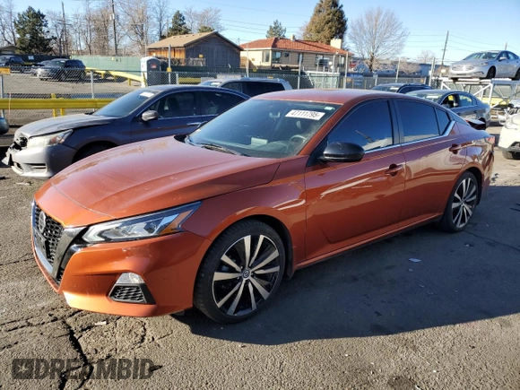 2021 Nissan Altima 2.5 SR with VIN 1N4BL4CV2MN316609, listed as a Copart auction lot 47111795 with 57,632 mi miles and Salvage Title. Bid and sale history available at carsss.com. Image 1.