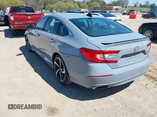 2022 Honda Accord Sedan Sport SE with VIN 1HGCV1F41NA033980, listed as a IAAI auction lot 41879036 with 54,472 mi miles. Bid and sale history available at carsss.com. Image 3.