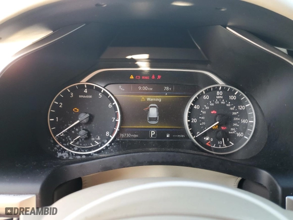2017 Nissan Murano Platinum with VIN 5N1AZ2MG1HN115407, listed as a Copart auction lot 74136994 with 76,730 mi miles and Salvage Title. Bid and sale history available at carsss.com. Image 9.