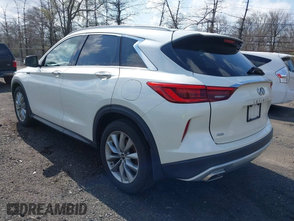 2019 Infiniti QX50 Luxe with VIN 3PCAJ5M37KF145057, listed as a IAAI auction lot 42015854 with 118,624 mi miles and . Bid and sale history available at DreamBid. Image 3.