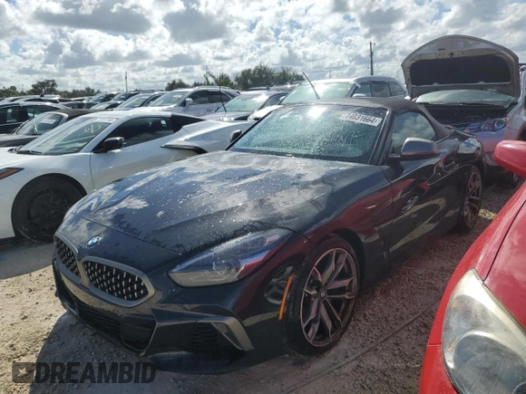 2022 BMW Z4 sDriveM40i with VIN WBAHF9C04NWX90938, listed as a Copart auction lot 74031664 with 7,813 mi miles and Non repairable. Bid and sale history available at DreamBid. Image 1.