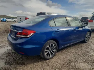 2014 Honda Civic Sedan EX with VIN 19XFB2F88EE066016, listed as a Copart auction lot 51617565 with 0 mi miles and Salvage Title. Bid and sale history available at carsss.com. Image 3.