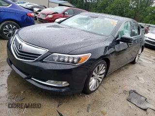 2014 Acura RLX Tech Pkg with VIN JH4KC1F54EC005361, listed as a Copart auction lot 62358524 with 0 mi miles and Salvage Title. Bid and sale history available at carsss.com. Image 1.