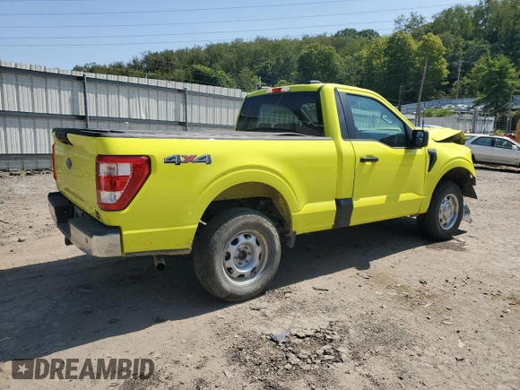2022 Ford F-150 XL with VIN 1FTMF1EB3NKE01585, listed as a Copart auction lot 68897514 with 29,951 mi miles and Salvage title. Bid and sale history available at DreamBid. Image 3.