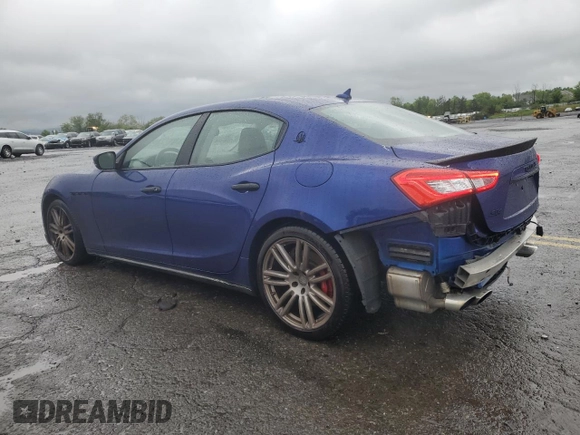 2017 Maserati Ghibli S Q4 with VIN ZAM57RTS6H1213426, listed as a Copart auction lot 55841795 with 60,689 mi miles and Salvage title. Bid and sale history available at DreamBid. Image 2.