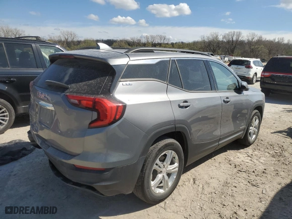 2020 GMC Terrain SLE with VIN 3GKALMEV5LL238137, listed as a Copart auction lot 50963955 with 0 mi miles and Salvage Title. Bid and sale history available at carsss.com. Image 3.
