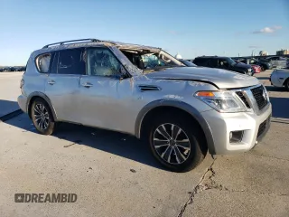 2020 Nissan Armada SL with VIN JN8AY2ND6L9109099, listed as a Copart auction lot 86778724 with 0 mi miles and Salvage Title. Bid and sale history available at carsss.com. Image 4.