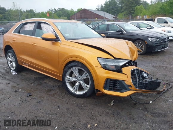 2019 Audi Q8 Prestige with VIN WA1CVAF15KD008797, listed as a IAAI auction lot 42332218 with 72,660 mi miles and . Bid and sale history available at DreamBid. Image 1.