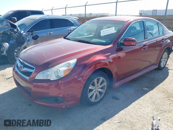 2010 Subaru Legacy Premium All-Weather Anniversary with VIN 4S3BMAC64A1224290, listed as a IAAI auction lot 41312234 with 95,040 mi miles and . Bid and sale history available at DreamBid. Image 2.