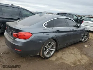 2017 BMW 4 Series 430i with VIN WBA4F7C35HG788756, listed as a Copart auction lot 50102165 with 74,756 mi miles and Salvage Title. Bid and sale history available at carsss.com. Image 3.