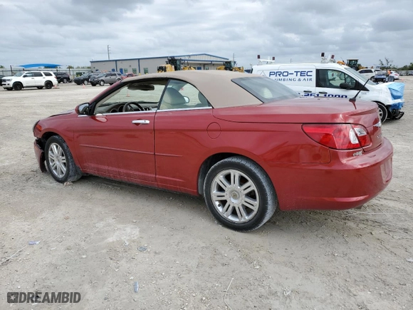 2008 Chrysler Sebring Limited with VIN 1C3LC65M98N634669, listed as a Copart auction lot 48440025 with 87,629 mi miles and Salvage Title. Bid and sale history available at carsss.com. Image 2.