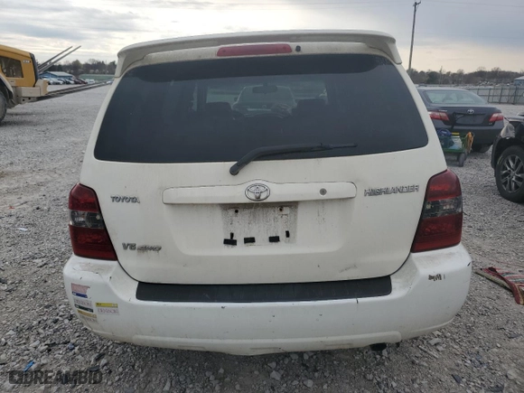 2007 Toyota Highlander w/3rd Row with VIN JTEEP21A370199524, listed as a Copart auction lot 50151765 with 220,382 mi miles and Salvage Title. Bid and sale history available at carsss.com. Image 6.