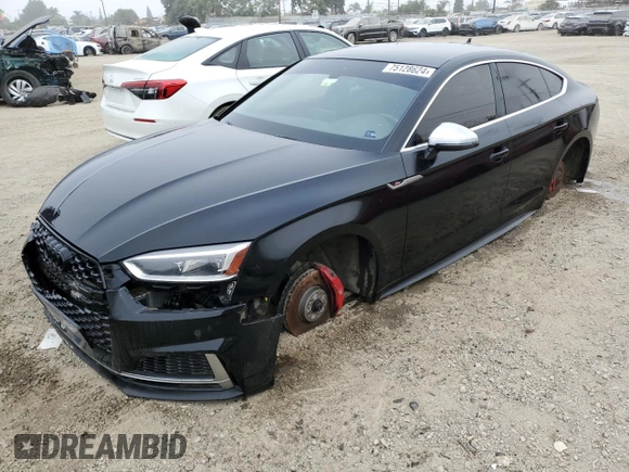 2019 Audi S5 Sportback Premium Plus z VIN WAUB4CF53KA014745, wystawiony jako Copart lot #75128624 z przebiegiem 71 446 mil mil oraz Czysty tytuł • Clean title. Historia ofert i sprzedaży dostępna na DreamBid. Obrazek 1.