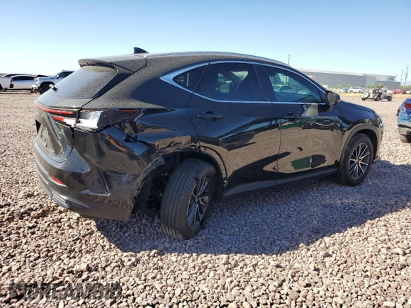 2025 Lexus NX with VIN 2T2GGCEZ9SC062603, listed as a Copart auction lot 77152434 with 6,945 mi miles and Salvage Title. Bid and sale history available at carsss.com. Image 3.